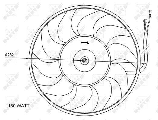 Ventilador, refrigeración del motor NRF B.V. ref. 47071