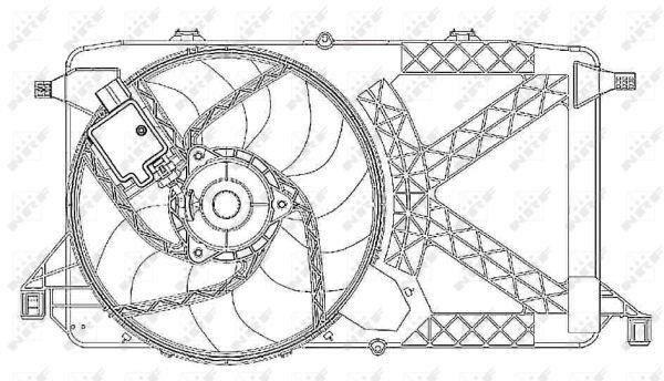 Ventilador, refrigeración del motor NRF B.V. ref. 47264