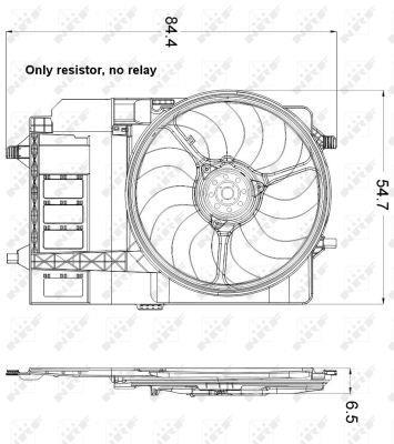 Ventilador, refrigeración del motor NRF B.V. ref. 47301