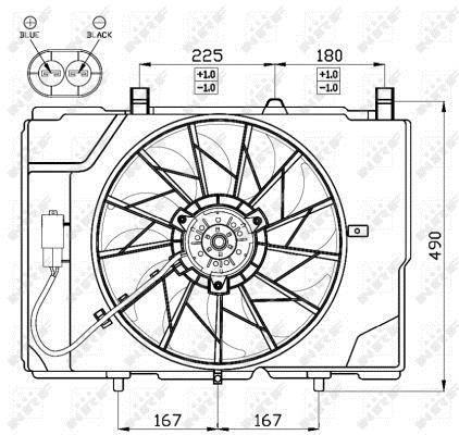 Ventilador, refrigeración del motor NRF B.V. ref. 47466