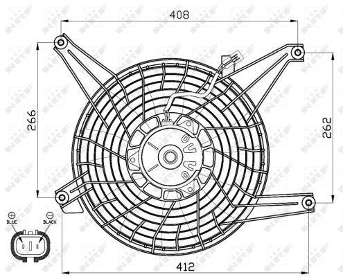 Ventilador, refrigeración del motor NRF B.V. ref. 47468