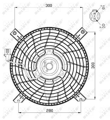 Ventilador, refrigeración del motor NRF B.V. ref. 47469