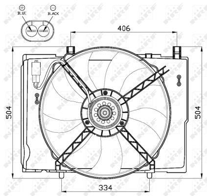 Ventilador, refrigeración del motor NRF B.V. ref. 47473