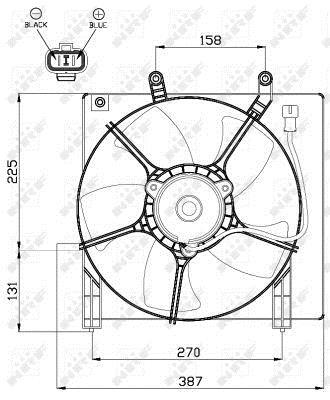 Ventilador, refrigeración del motor NRF B.V. ref. 47487