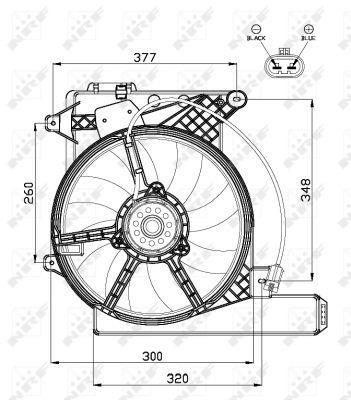 Ventilador, refrigeración del motor NRF B.V. ref. 47488