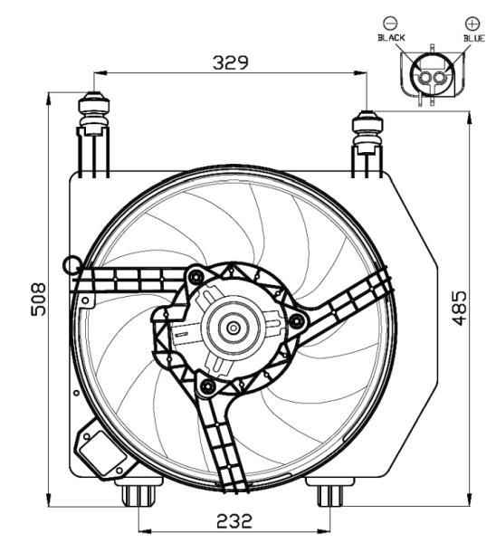 Ventilador, refrigeración del motor NRF B.V. ref. 47491