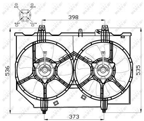 Ventilador do motor NRF B.V. 47497