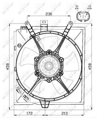 Ventilador, refrigeración del motor NRF B.V. ref. 47516