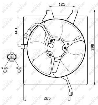 Ventilador do motor NRF B.V. 47517