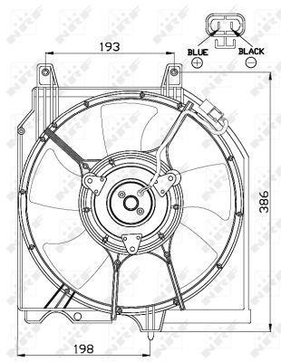 Ventilador, refrigeración del motor NRF B.V. ref. 47528