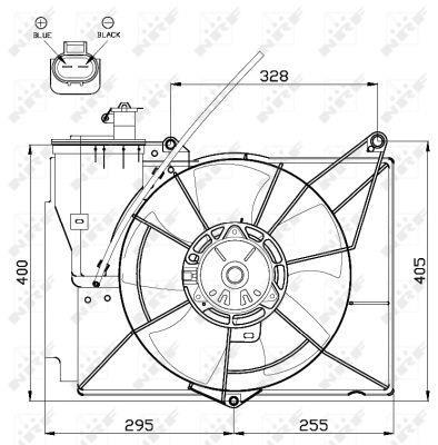 Ventilador, refrigeración del motor NRF B.V. ref. 47530