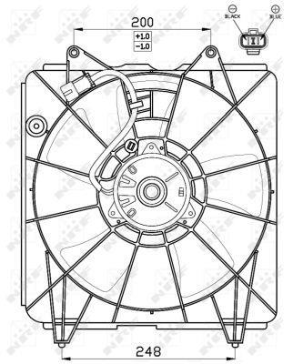 Ventilador, refrigeración del motor NRF B.V. ref. 47545