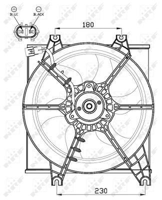 Ventilador, refrigeración del motor NRF B.V. ref. 47546
