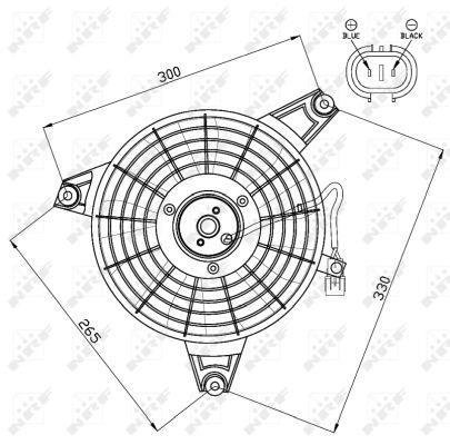 Ventilador, refrigeración del motor NRF B.V. ref. 47548