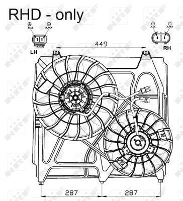 Ventilador, refrigeración del motor NRF B.V. ref. 47549