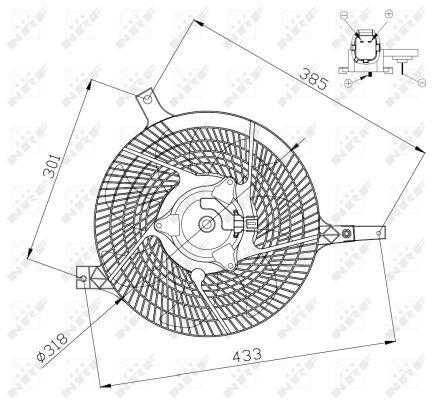 Ventilador, refrigeración del motor NRF B.V. ref. 47572