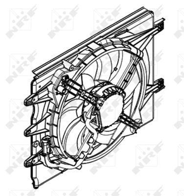 Ventilador, refrigeración del motor NRF B.V. ref. 47595