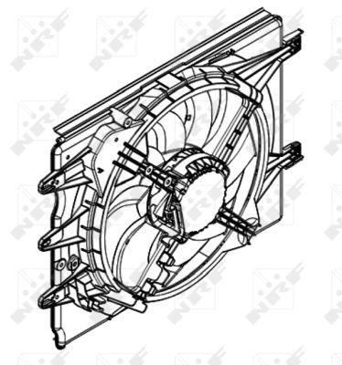 Ventilador, refrigeración del motor NRF B.V. ref. 47596