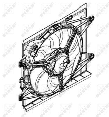 Ventilador, refrigeración del motor NRF B.V. ref. 47598