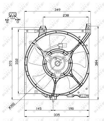 Ventilador, refrigeración del motor NRF B.V. ref. 47670
