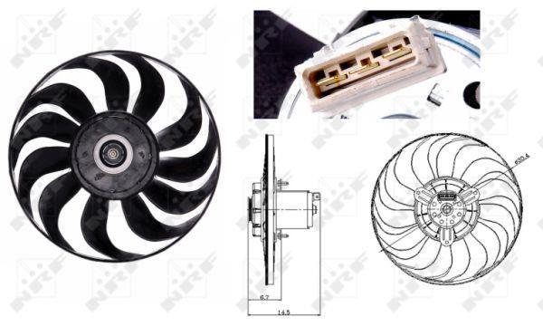 Ventilador, refrigeración del motor NRF B.V. ref. 47700