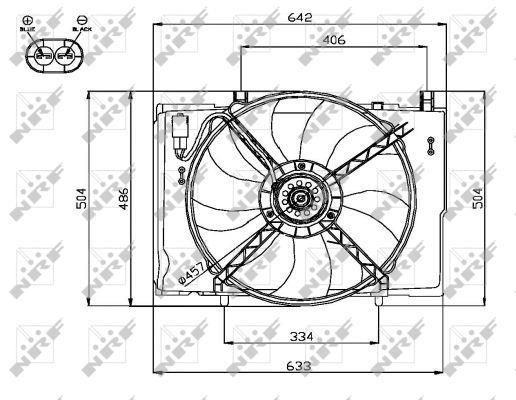 Ventilador, refrigeración del motor NRF B.V. ref. 47741