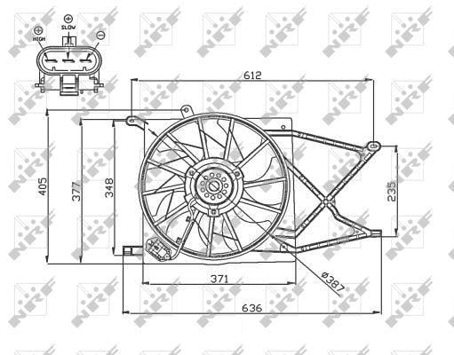 Ventilador do motor NRF B.V. 47749