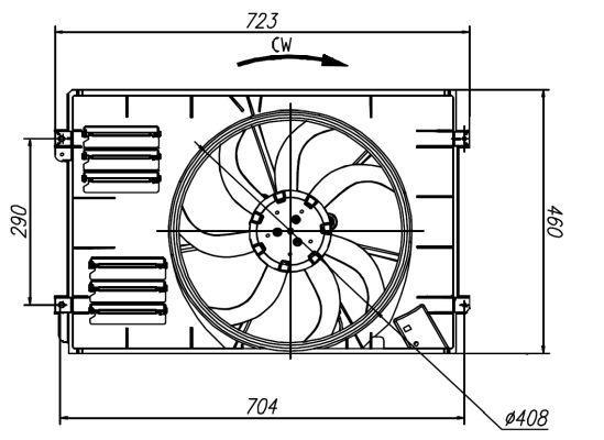 Ventilador, refrigeración del motor NRF B.V. ref. 47925