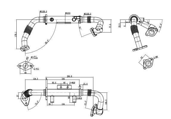 Radiador válvula egr NRF B.V. ref. 48409