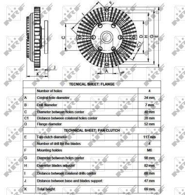 Acoplamento viscoso NRF B.V. 49558