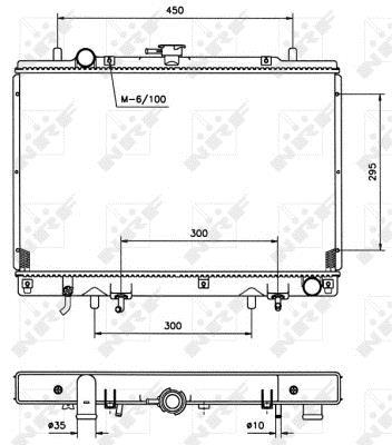 Radiateur moteur (Radiateur de refroidissement) NRF B.V. 50002