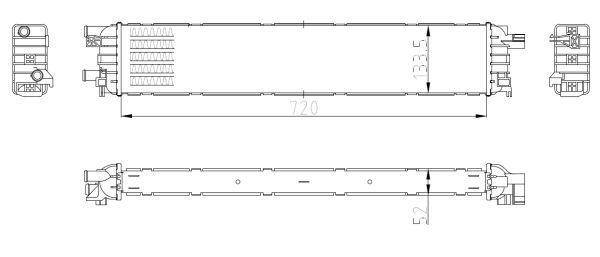 Radiateur moteur (Radiateur de refroidissement) NRF B.V. 50037