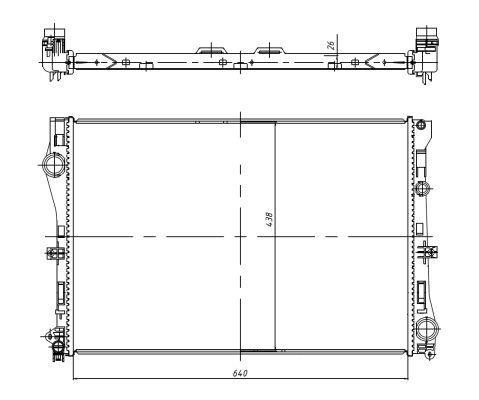 Radiateur moteur (Radiateur de refroidissement) NRF B.V. 50040