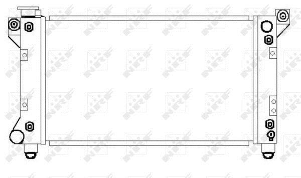 Radiador, refrigeración del motor NRF B.V. ref. 50237