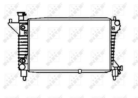 Radiateur moteur (Radiateur de refroidissement) NRF B.V. 50254
