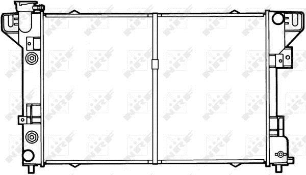 Radiador, refrigeración del motor NRF B.V. ref. 50320