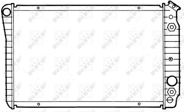 Radiador, refrigeración del motor NRF B.V. ref. 50322