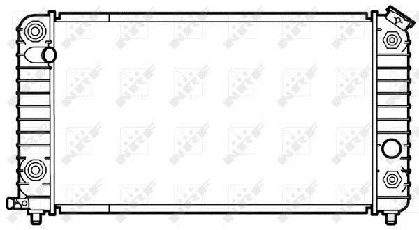 Radiador, refrigeración del motor NRF B.V. ref. 50338