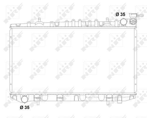 Radiador motor NRF B.V. 503497