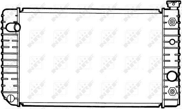 Radiador, refrigeración del motor NRF B.V. ref. 50362