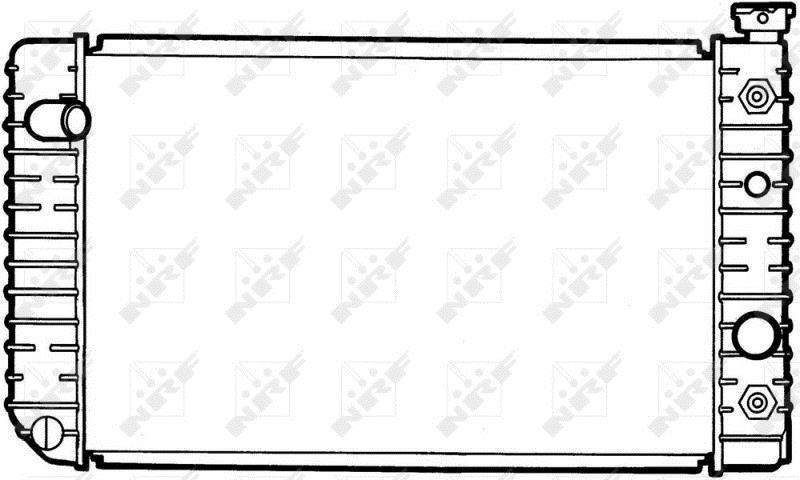 Radiador, refrigeración del motor NRF B.V. ref. 50362