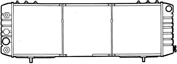 Radiateur moteur (Radiateur de refroidissement) NRF B.V. ref. 50391