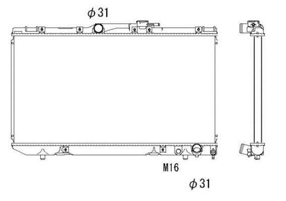 Radiateur moteur (Radiateur de refroidissement) NRF B.V. 503964