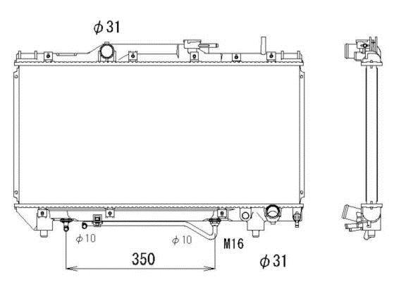 Radiateur moteur (Radiateur de refroidissement) NRF B.V. 503968