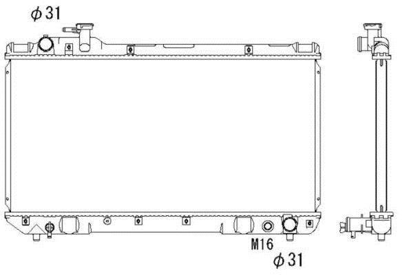 Radiateur moteur (Radiateur de refroidissement) NRF B.V. 503988