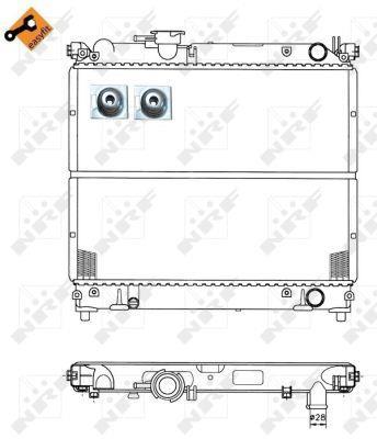 Radiador, refrigeración del motor NRF B.V. ref. 50404