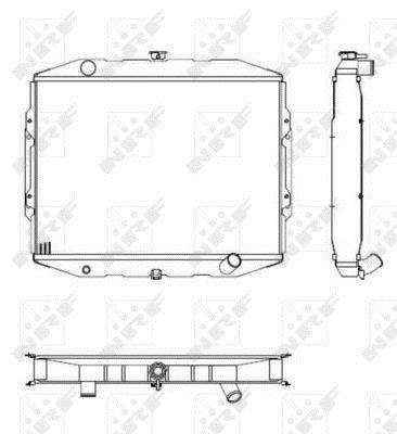 Radiateur moteur (Radiateur de refroidissement) NRF B.V. 504125