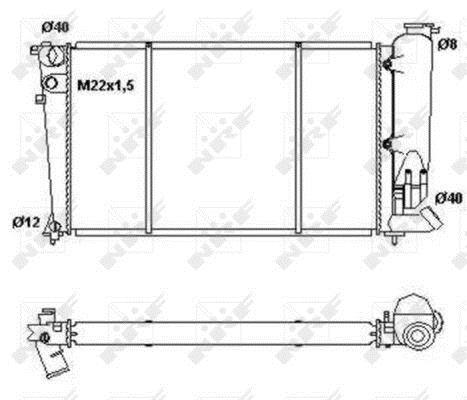 Radiateur moteur (Radiateur de refroidissement) NRF B.V. 50414