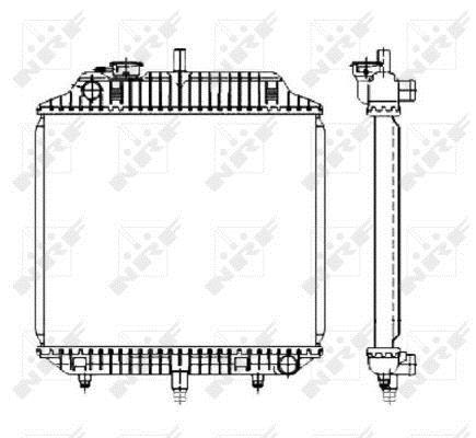 Radiateur moteur (Radiateur de refroidissement) NRF B.V. ref. 504271