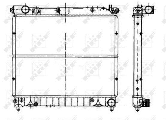 Radiador, refrigeración del motor NRF B.V. ref. 50431